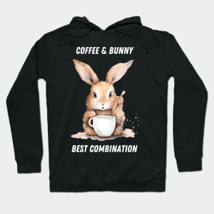 bunny and coffee - best combination Hoodie